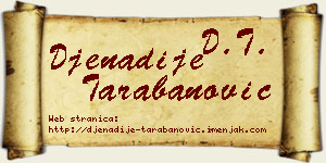 Đenadije Tarabanović vizit kartica
